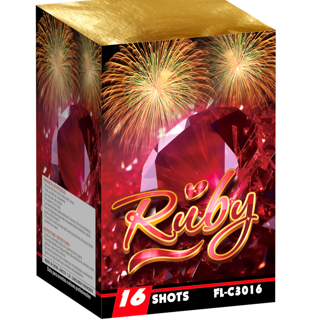 1“ 16 Shots Cake Ruby